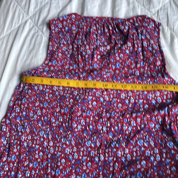 Liz Claiborne Red White and Blue Floral Tank Top - Picture 7 of 7